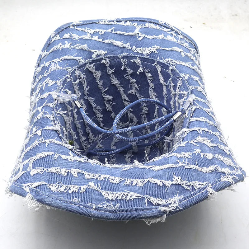 Unisex Vintage Denim Cowboy Hat
