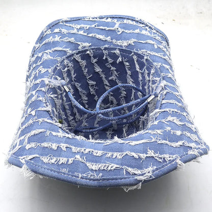 Unisex Vintage Denim Cowboy Hat