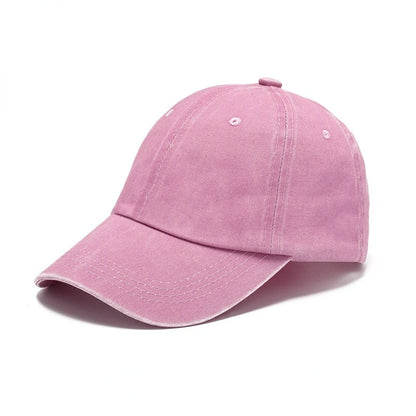 Solid Washed Denim Vintage Baseball Cap