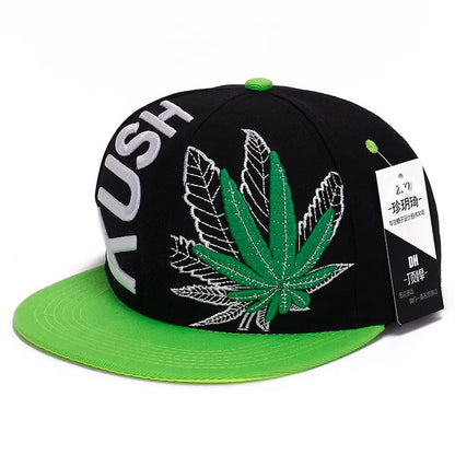 Middle Finger Embroidery Hip Hop Snapback Cap