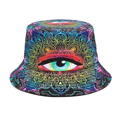 Reversible Punk Hippie Bucket Hat