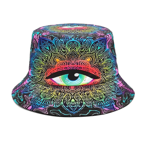 Reversible Punk Hippie Bucket Hat