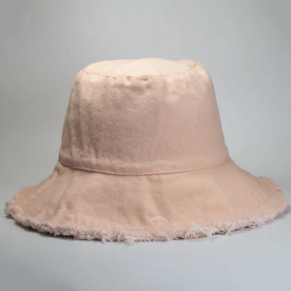 Spring Summer Cotton Travel Bucket Hat
