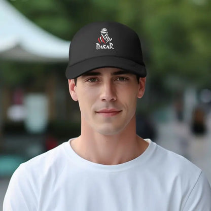 Cycling Dakar Rally Print Mesh Hip Hop Baseball Cap