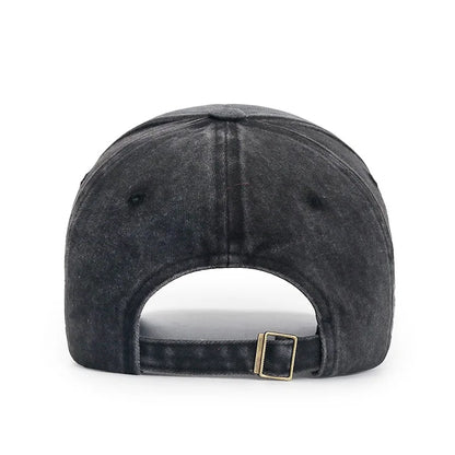 Vintage Distressed Washed Embroidered Baseball Cap