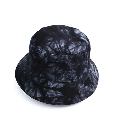 Xinbaoguan Tie Dyed Short Brim Summer Bucket Hat