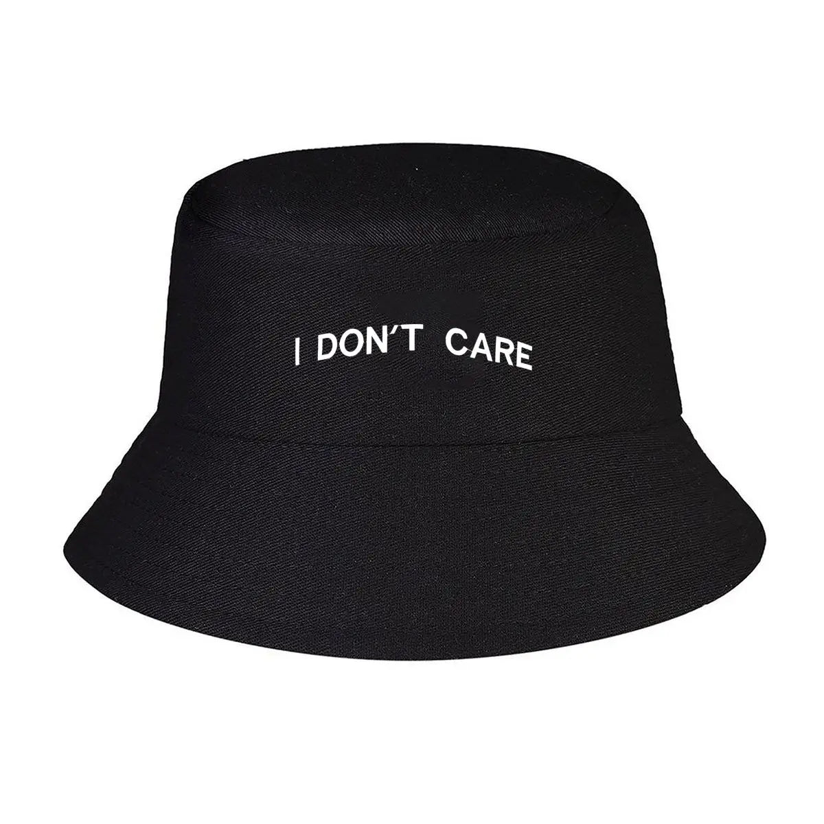 Don't Care Text Winter Fisherman Bucket Hat