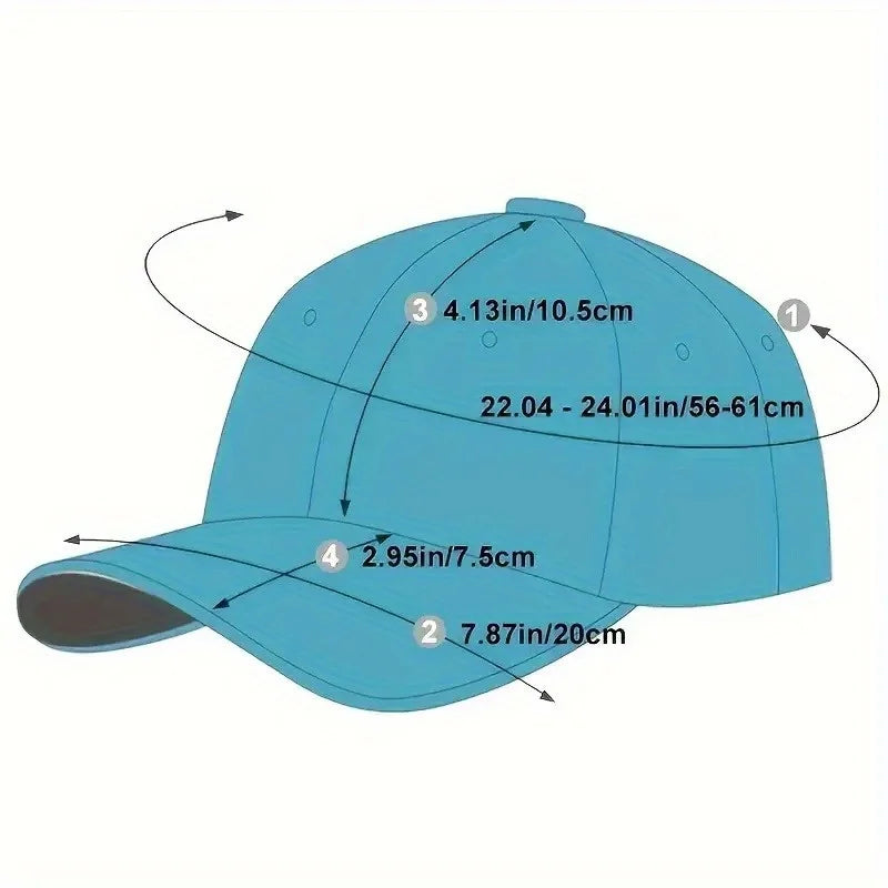 Vintage Washed Distressed Embroidered Unisex Baseball Cap