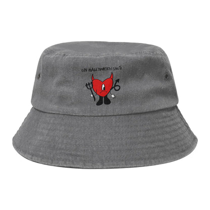 Bad Bunny Washed Denim Packable Bucket Hat
