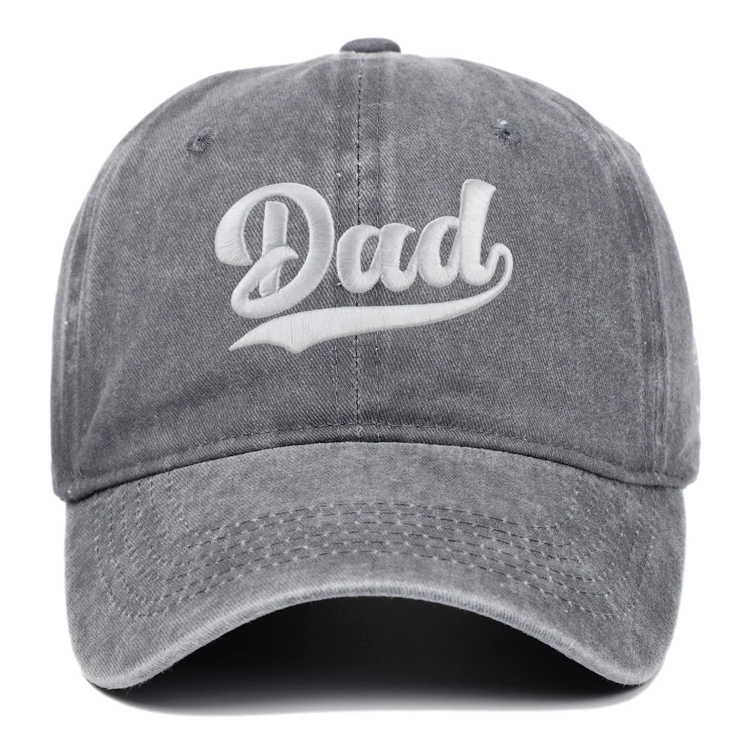 DAD MOM Embroidered Retro Washed Baseball Cap