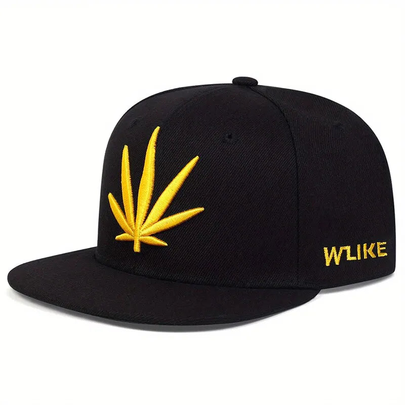 Unisex Plant Embroidery Hip-hop Hats