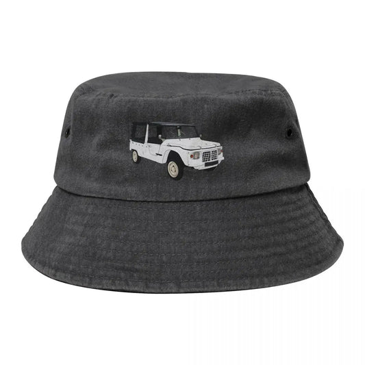 White Mehari 74 Luxury Streetwear Bucket Hat