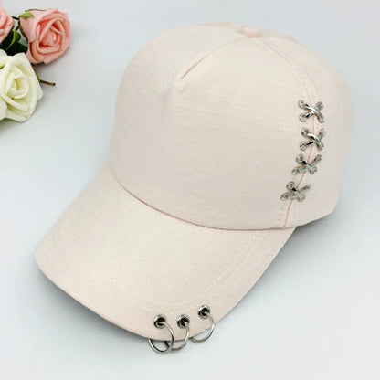 KPOP Piercing Ring Snapback Baseball Cap