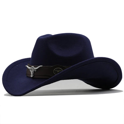 Black Wool Western Cowboy Hat