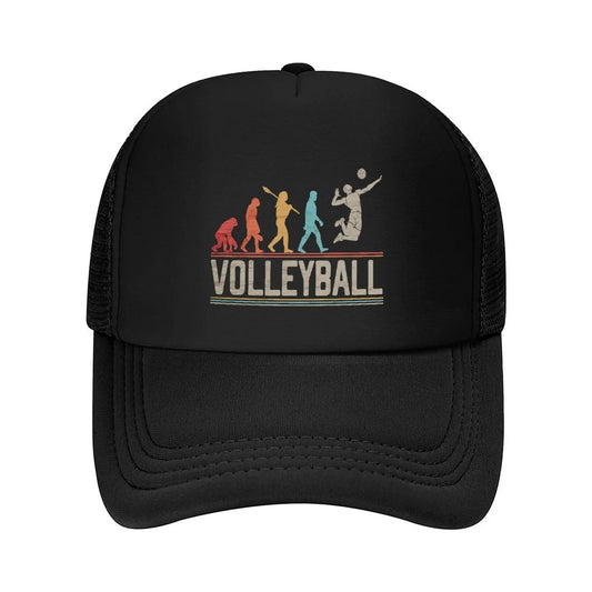 Volleyball Evolution of Man Vintage Funny Baseball Hat