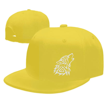 Tribal Wolf Howl Hip Hop Snapback Cap
