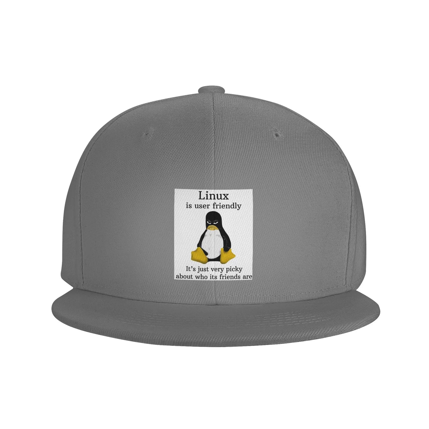 Linux User Friendly Picky Breathable Unisex Snapback Cap