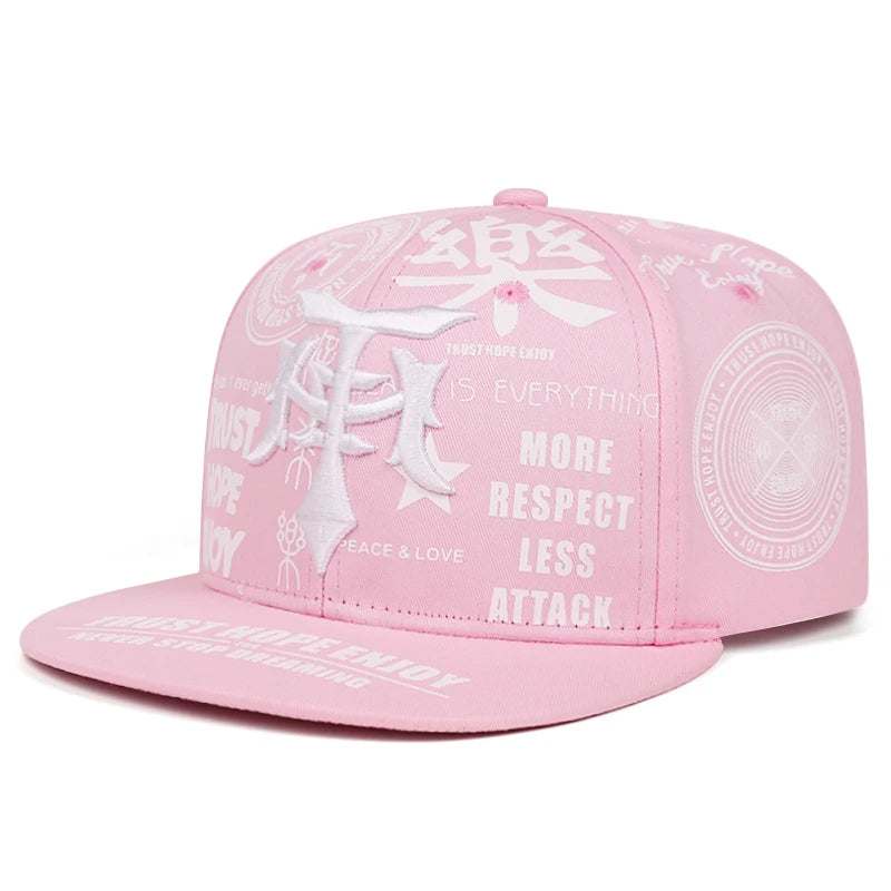 Le Dagger Graffiti Embroidery Snapback Cap