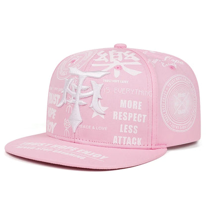 Le Dagger Graffiti Embroidery Snapback Cap