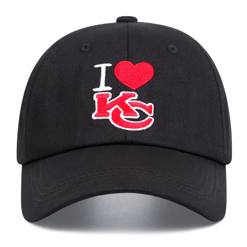 KC Love Letter Embroidery Hip Hop Casual Baseball Cap