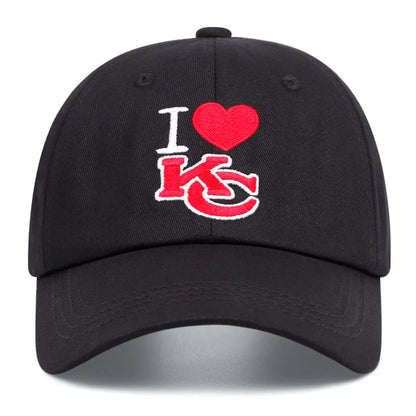 KC Love Letter Embroidery Hip Hop Casual Baseball Cap