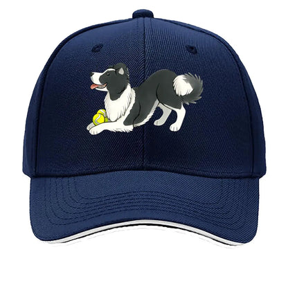 Border Collie Lightweight Breathable Sandwich Baseball Cap