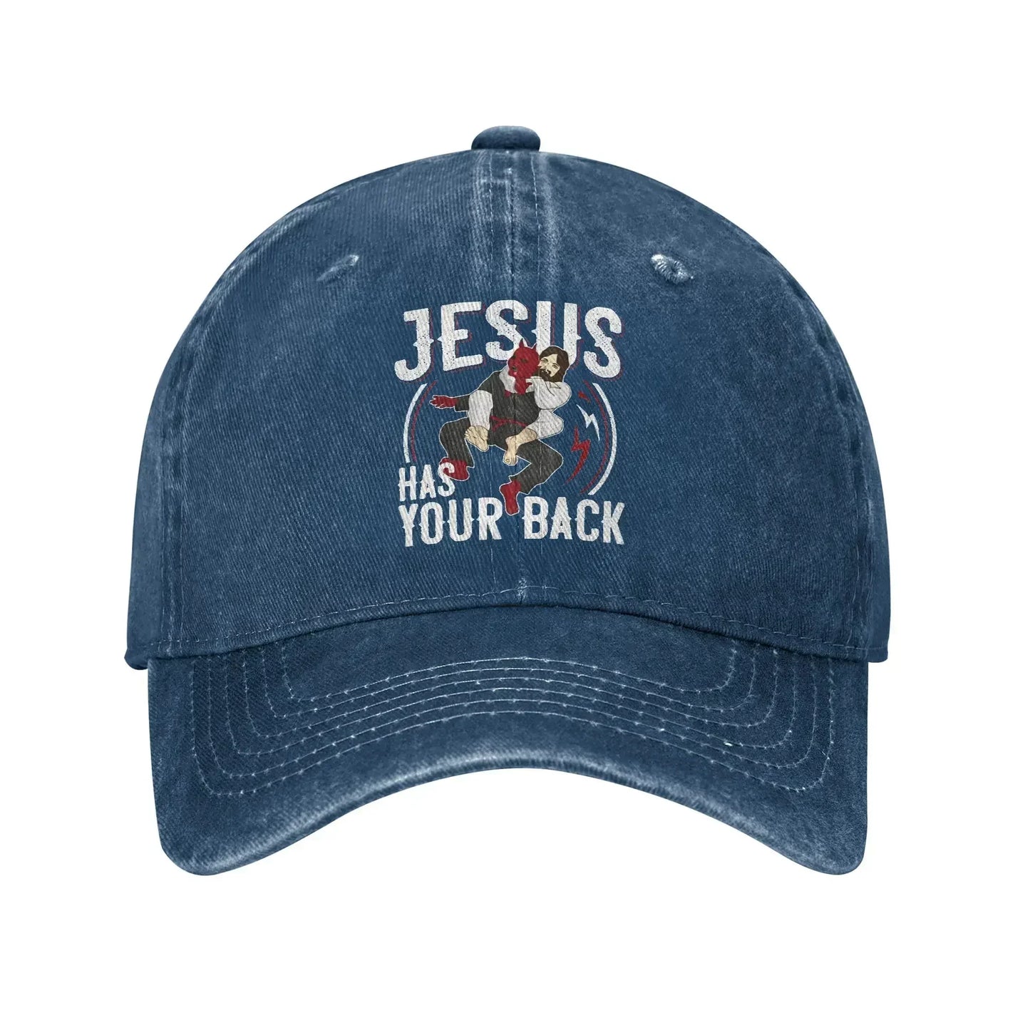 Jesus Has Your Back Jiu Jitsu Baseball Cap