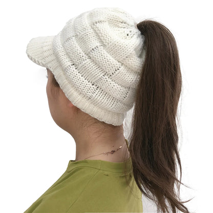 Thermal Ponytail Hollow Brim Baseball Cap