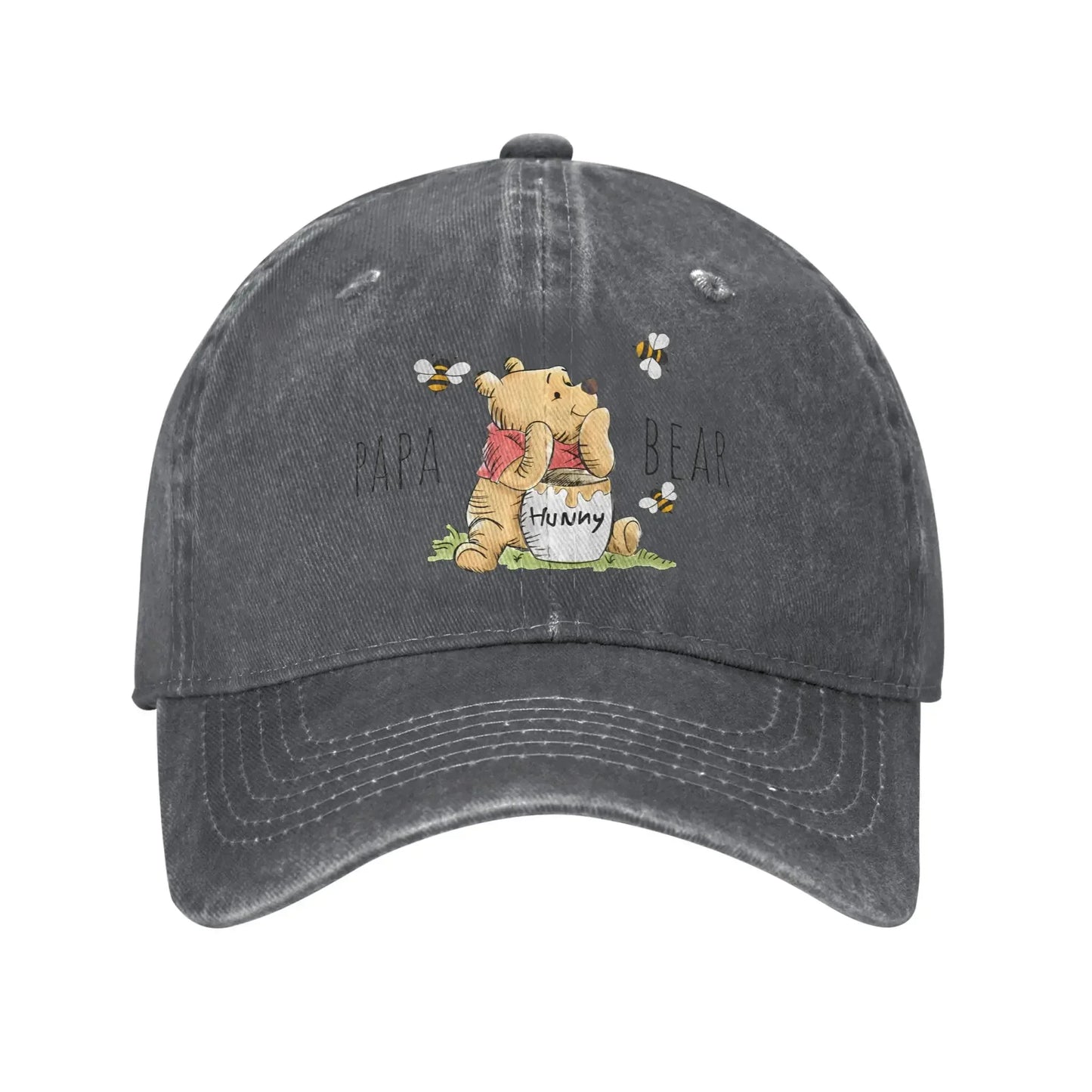Winnie The Pooh Papa Vintage Distressed Baseball Cap