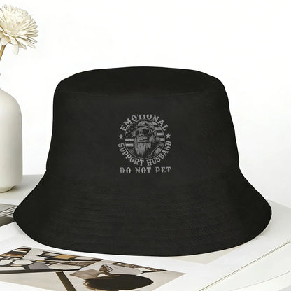 Emotional Support Husband Graphic Bucket Hat