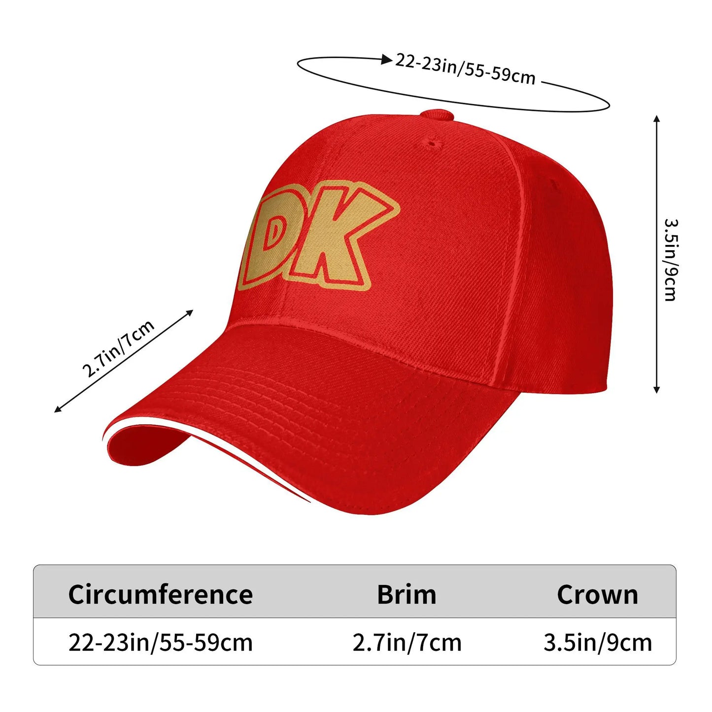 Donkeys Kongs Logo Hip Hop Snapback Baseball Cap