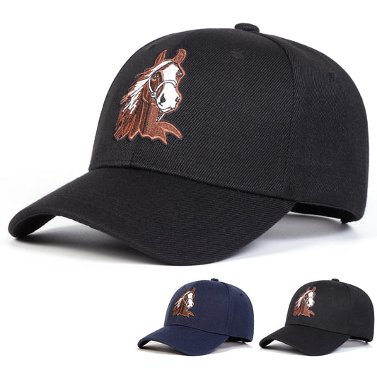 Unisex Horse Embroidery  Baseball Caps