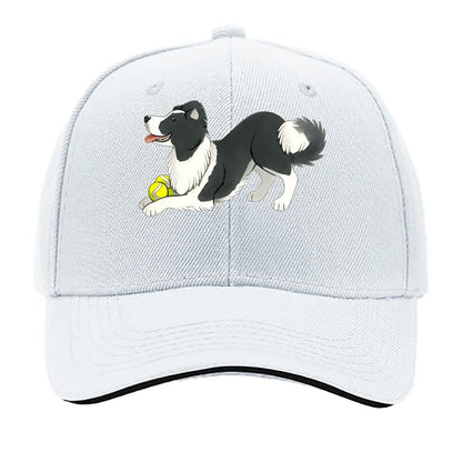 Border Collie Lightweight Breathable Sandwich Baseball Cap