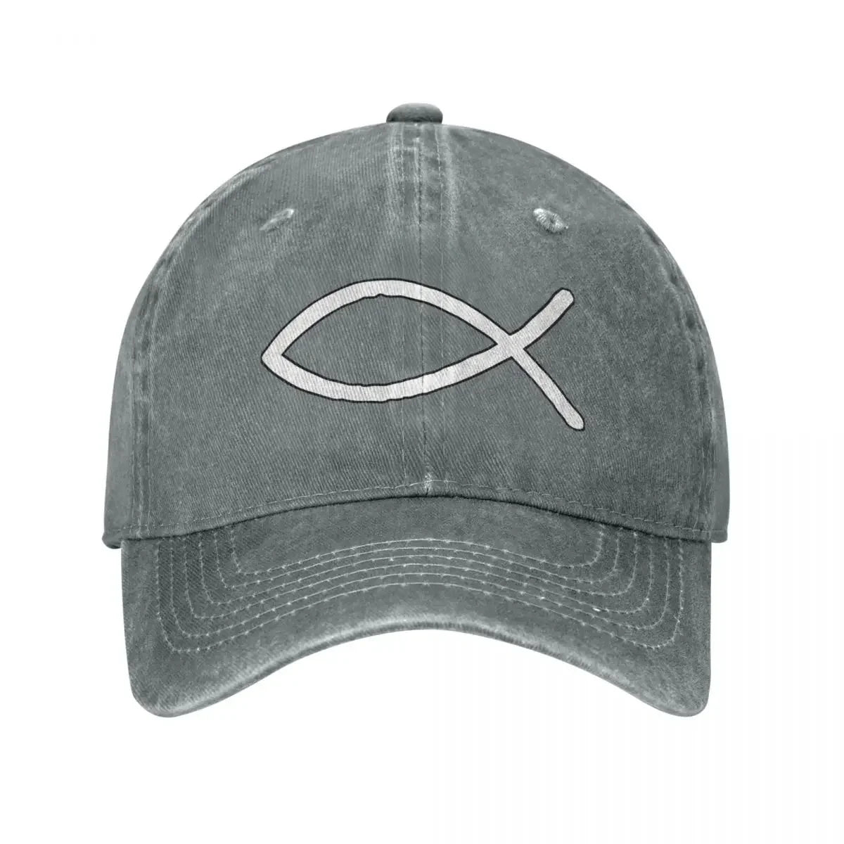 Jesus Fish Ichthys Vintage Christian Baseball Cap