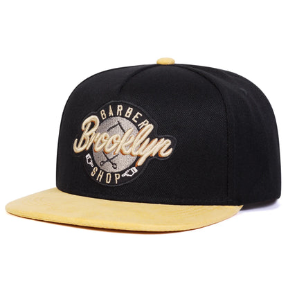 Brooklyn Embroidered Cotton Hip Hop Snapback Cap
