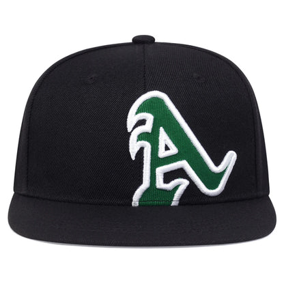 A Letter American Flag Embroidered Hip Hop Baseball Hat