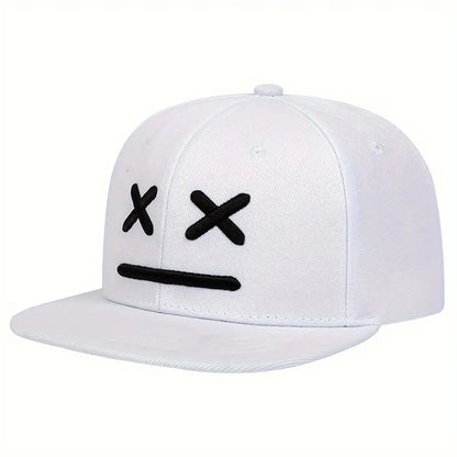 Unisex XX Smiling Face Embroidery Hip-hop Hats