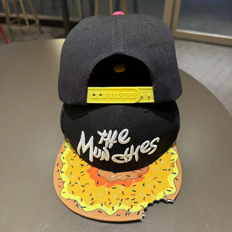Unisex Munchies Donut Embroidered Baseball Cap