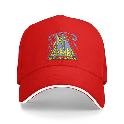 Def Leppard Sugar Logo Retro Trucker Baseball Cap