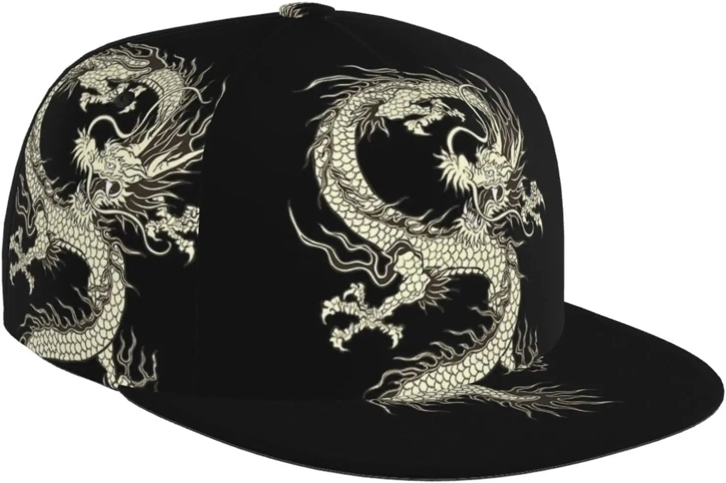 Dragon Flat Bill Adjustable Baseball Cap