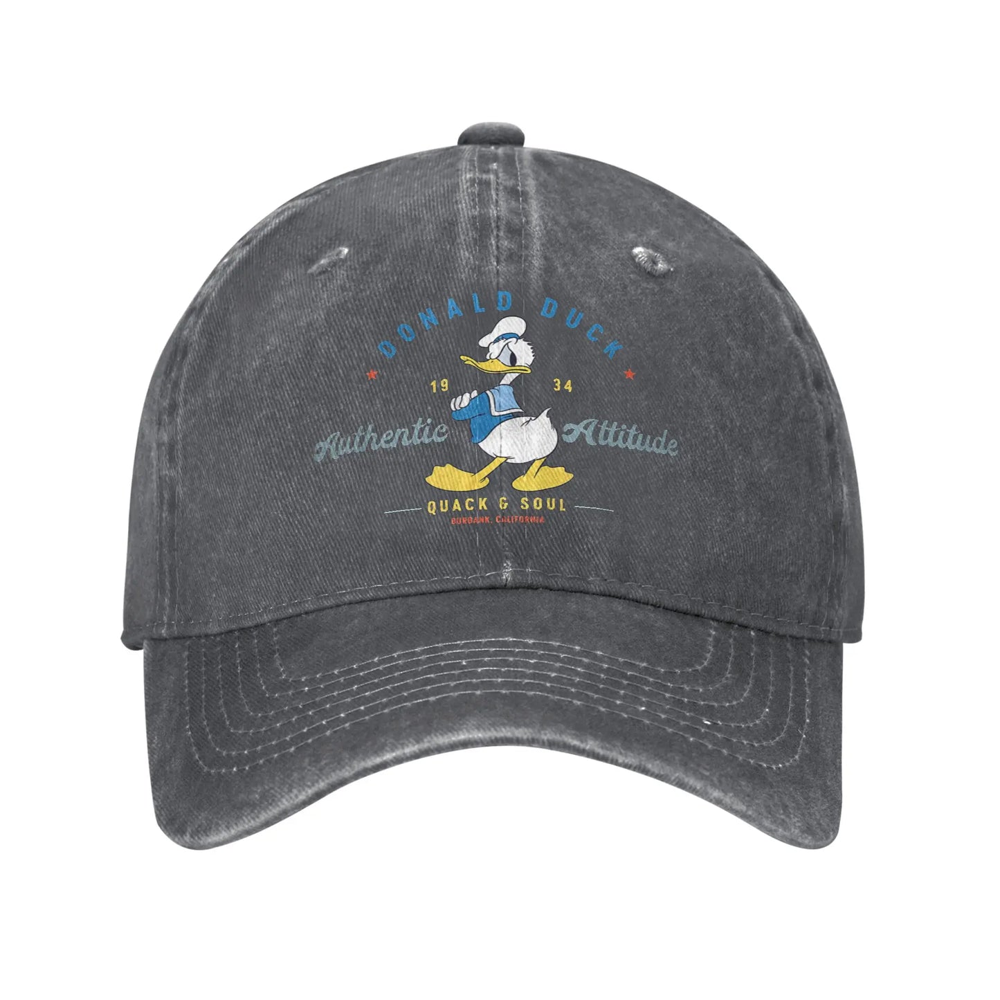 Donald Duck Authentic Print Snapback Baseball Cap