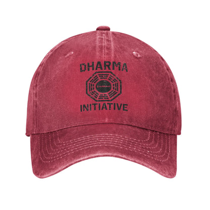 Dharma Initiative Lost Washed Streetwear Adjustable Baseball Cap