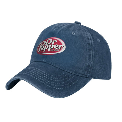 Dr Pepper Letter Distressed Snapback Baseball Cap