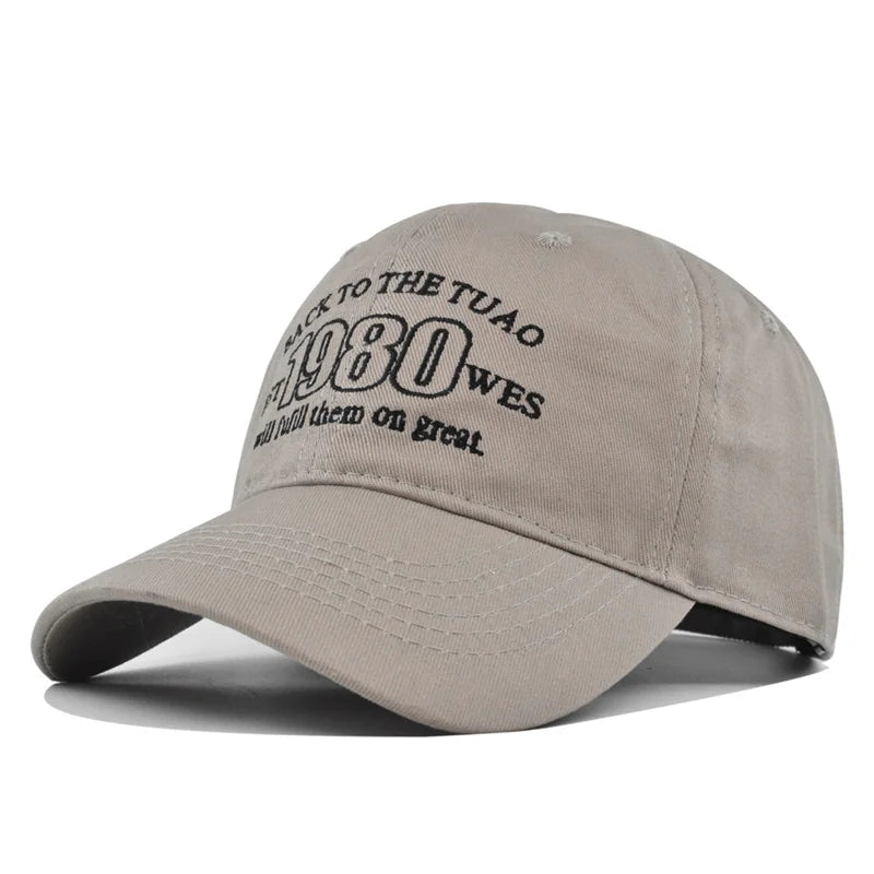 Snapback Cap Letter Embroidery Vintage Streetwear Sun Hat