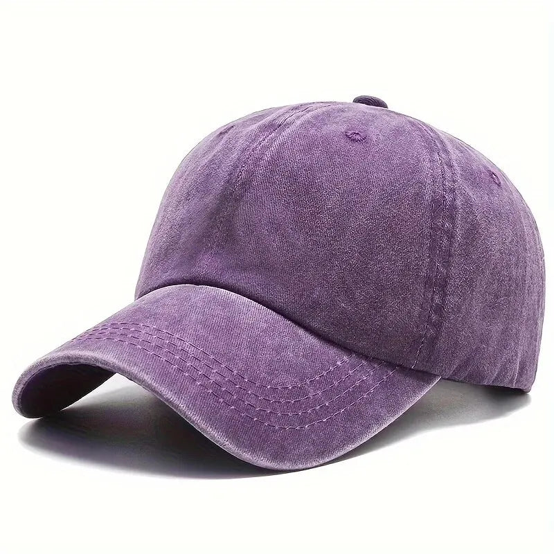 Men Women Unisex Baseball Cap Adjustable Solid Color Casual Hat