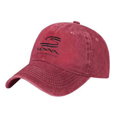 Ayrton Senna Retro Washed Racing Baseball Cap