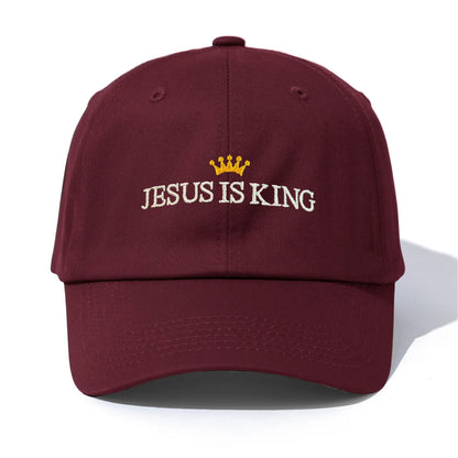 Jesus Is King Embroidery Baseball Cap
