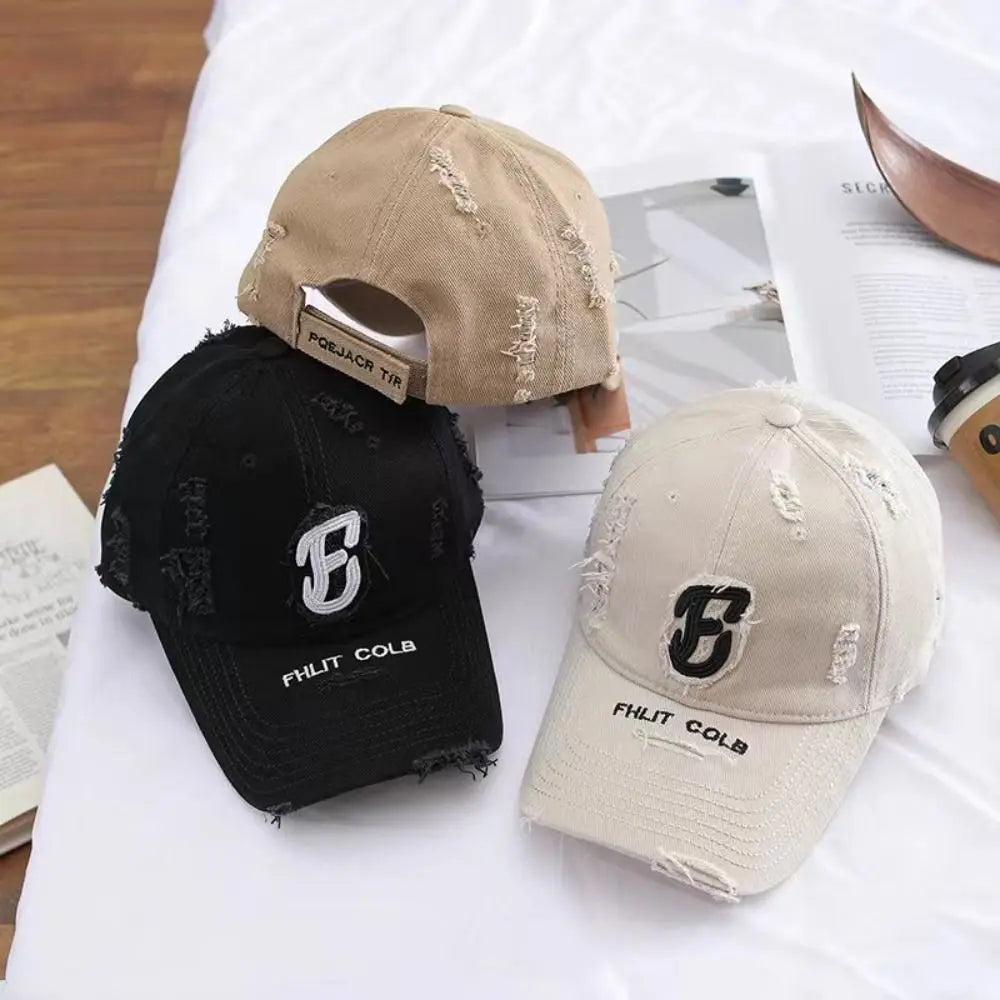 Vintage Letter Duckbill Baseball Cap