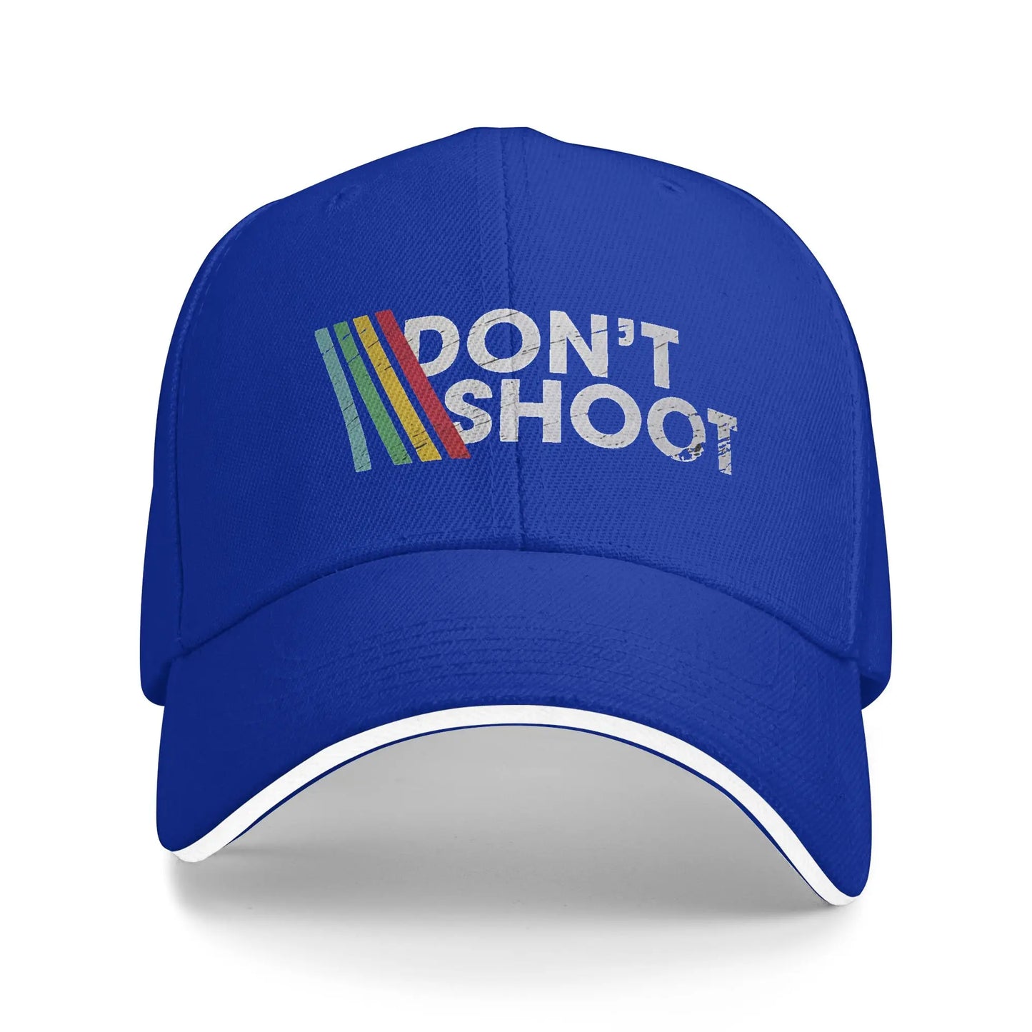 Don't Shoot Arcade Raiders Striped Baseball Cap