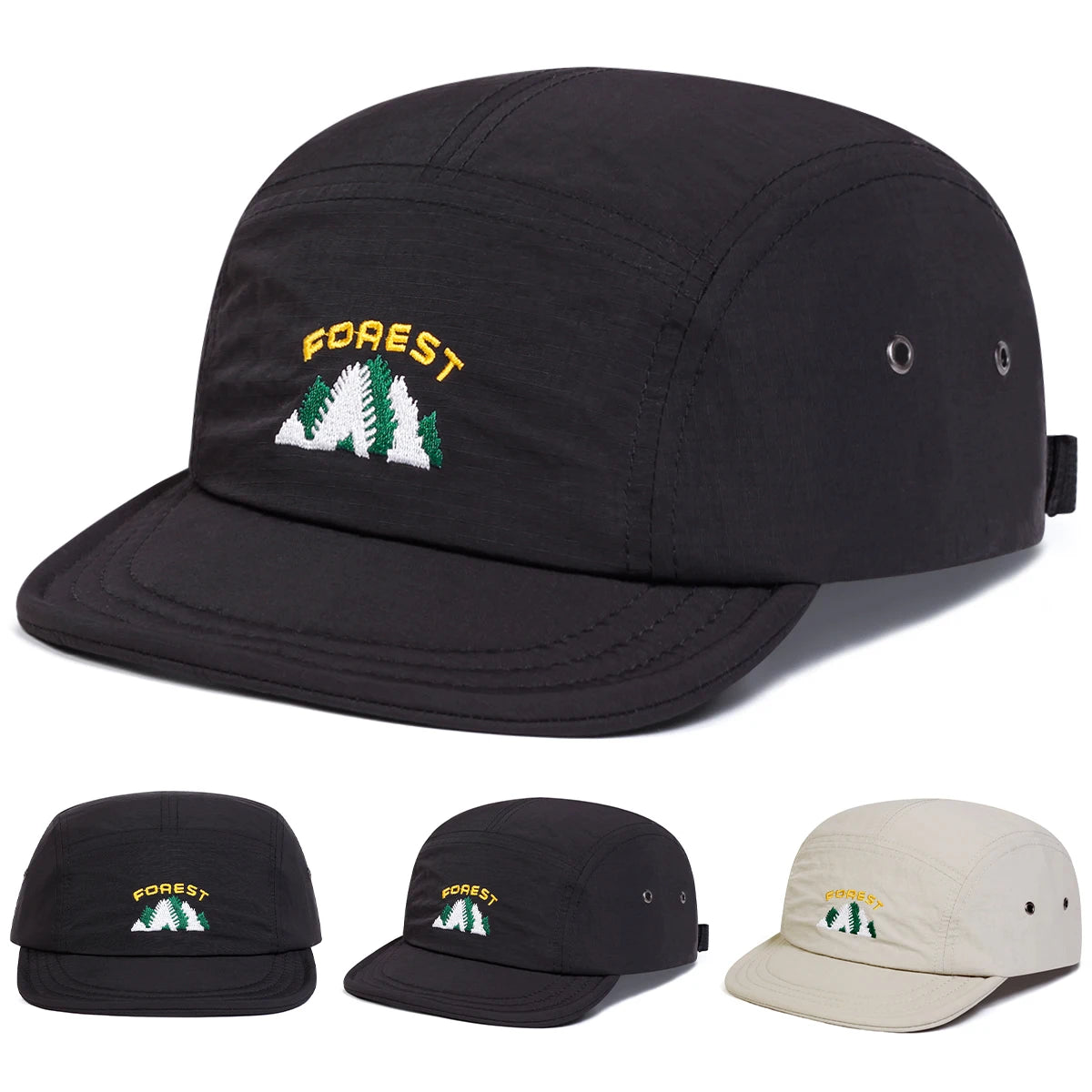 Unisex FOREST Embroidery Quick Drying Baseball Caps